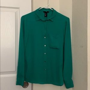 Green blouse
